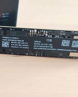 Hardisk SSD 1tb gen5 Samsung 9100pro
