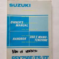 Suzuki GSX 750 E\ES 1982-83 manuale uso ITALIANO