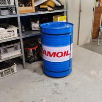 Bidone TAMOIL 200 L trasformato carrello officina