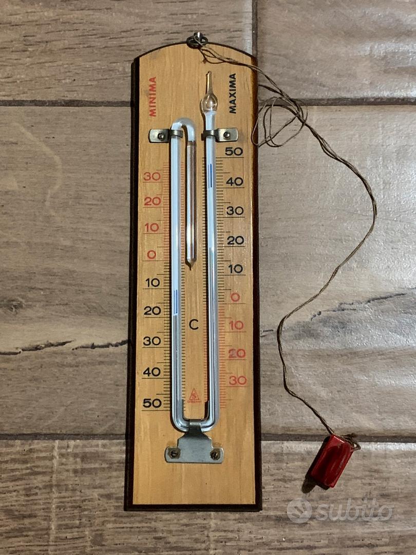 TERMOMETRO MINIMA MASSIMA ELETTRONICO STAZIONE METEO PER ESTERNO CM 13X8  (50390)