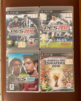 Lotto videogiochi calcio PS3