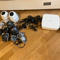 Telecamere tvcc IP dome poe 7 pezzi + nvr