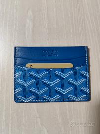 Portacarte Goyard blu