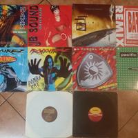 Lotto di 10 dischi mix vinile musica dance anni 90