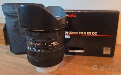 Sigma 10-20 ex per Nikon F 3.5 ex cd