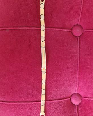 bracciale oro 18ct piastre