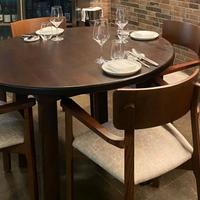 TAVOLO IN LEGNO ROVERE MASSELLO SP.4 CM DIAM.120