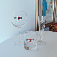 Set di 3 bicchieri originali Martini