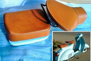 KIT Selle marroni vespa 125 150 VBB GL SUPER GT PX