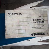 Manuale Toyota 4 runner 1991