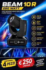 testa mobile beam 10R 280 watt di MX