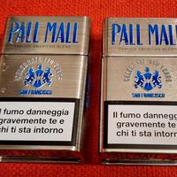 2 scatoline in lamiera porta sigarette Pall Mall 