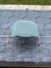 Applique da parete moderno vetro satinato bianco