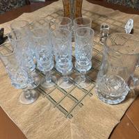 Set di 9 bicchieri da liquore + caraffa