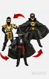 Costume Eroi Action 3 in 1 Ninja Zorro RIBASSO 