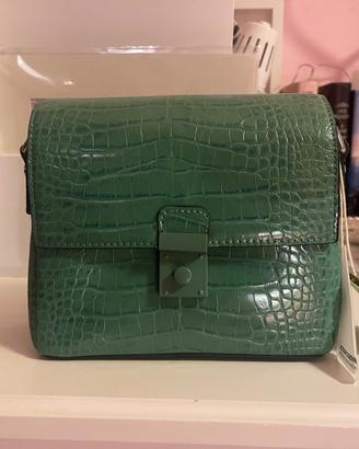 Borsetta con tracolla verde acqua