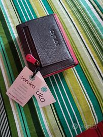 portafoglio in vera pelle 