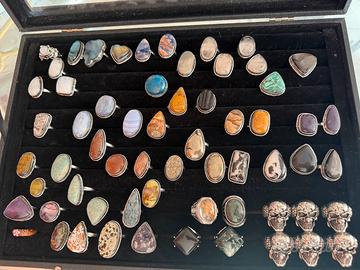 Anello pietra naturale regolabile