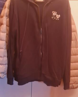 felpa Karl Lagerfield con con cappuccio e logo