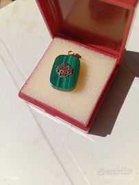 ciondolo malachite 