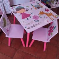 tavolino con sedie per bambini