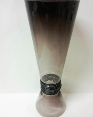 Vaso design Murano grigio, vetreria Vistosi