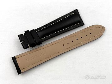 BREITLING Navitimer Cinturino Pelle Nero Ansa 22mm