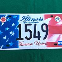 Targa auto vintage U.S. Stato llinois del 2002