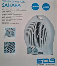 Termoconvettore due livelli 1000 e 2000 W.