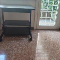 Mobiletto per PC e stampante nero 75*75 h 70