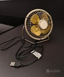Piccolo ventilatore da tavolo con presa USB