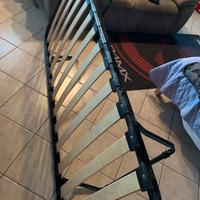 Rete letto singolo doche in legno 80x190
