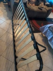 Rete letto singolo doche in legno 80x190