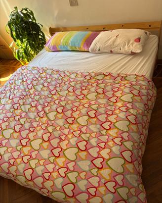 Struttura letto e Materasso a molle IKEA 160x200