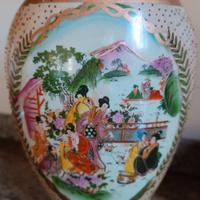 Elegante vaso cinese decorato