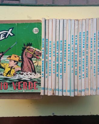 Fumetti TEX originali fascia 86/197 a 50 cent.