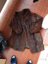 Pelliccia di castoro marrone taglia L prezzo tratt