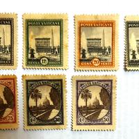 7 francobolli Vaticano 1933 - serie Vatican Scott