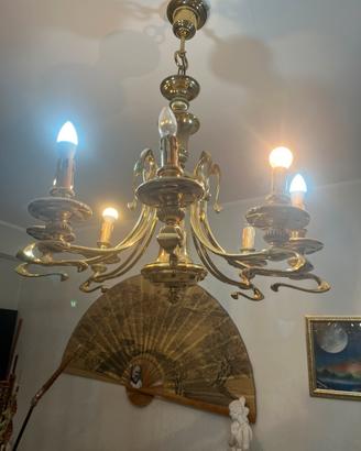 Lampadario placcato