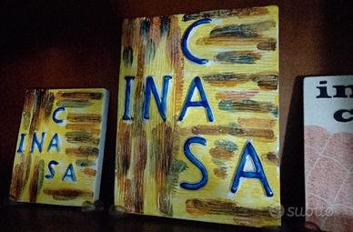 DORAZIO X INA CASA TARGA POLICROMA VINTAGE ANNI 50