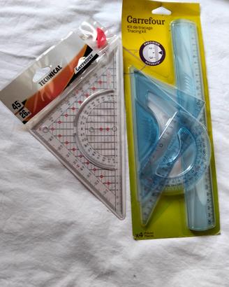 Lotto Disegno Tecnico Geometria Vintage 2000 c