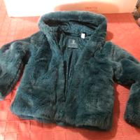 Set pelliccia e gilet bimba 6 anni