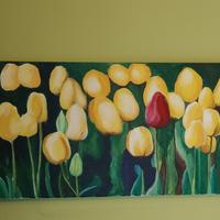 Quadro Tulipani Gialli