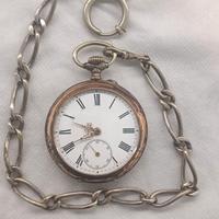 orologio da tasca in argento fine 800