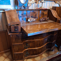 Cassettone, scrittoio, a ribalta antico 800