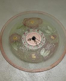 Orologio da parete in vetro
