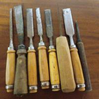 N 08 SCALPELLI SGORBIE PER TORNIO VINTAGE