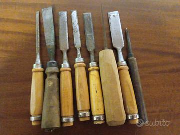 N 08 SCALPELLI SGORBIE PER TORNIO VINTAGE