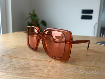 Occhiali da sole gucci arancioni