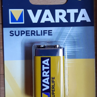 batteria Varta 9v zinco carbone longlife